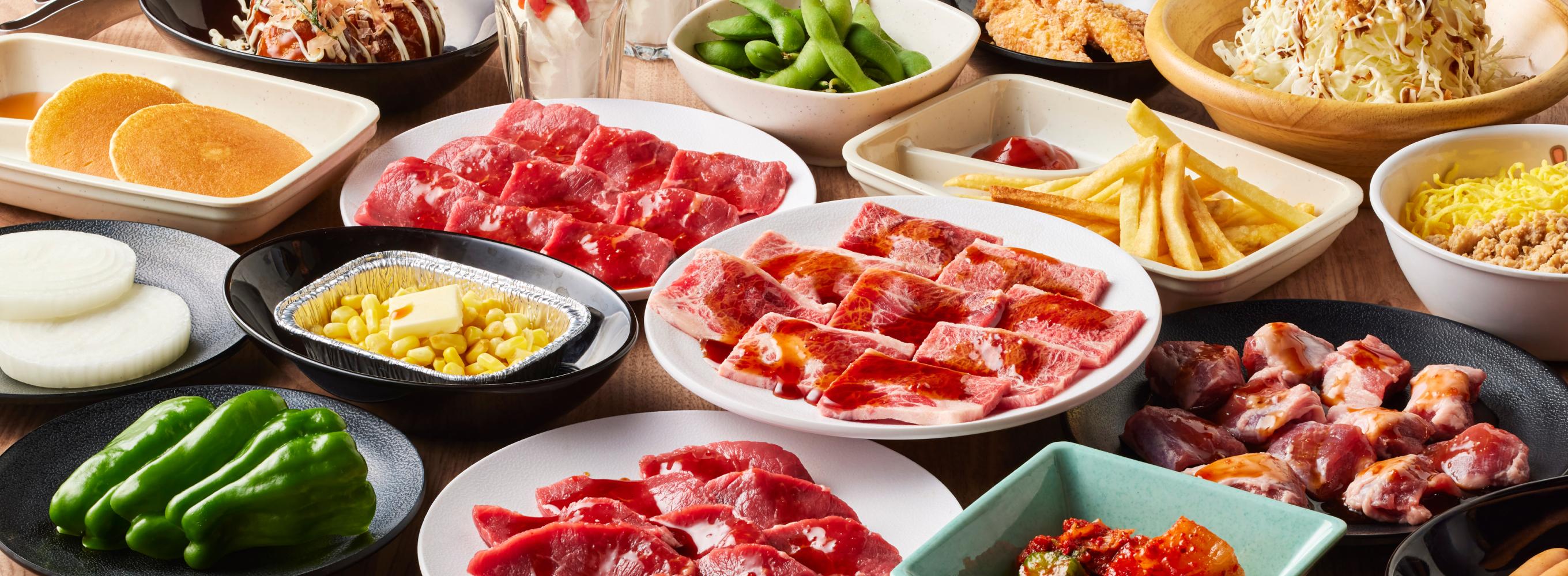 焼肉きんぐ 58品コース (公式メニュー画像)