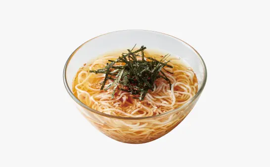 〆のさっぱりそうめん